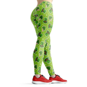 Gearhumans 3D St Patrick Pattern Custom Leggings