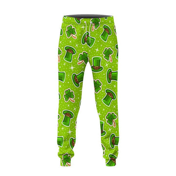 Gearhumans 3D St Patrick Pattern Custom Sweatpants