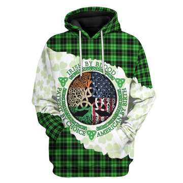 Gearhumans 3D St Patricks Day Irish By Blood Tshirt Hoodie Apparel