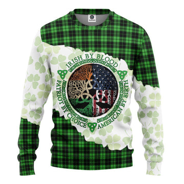 Gearhumans 3D St Patricks Day Irish By Blood Tshirt Hoodie Apparel