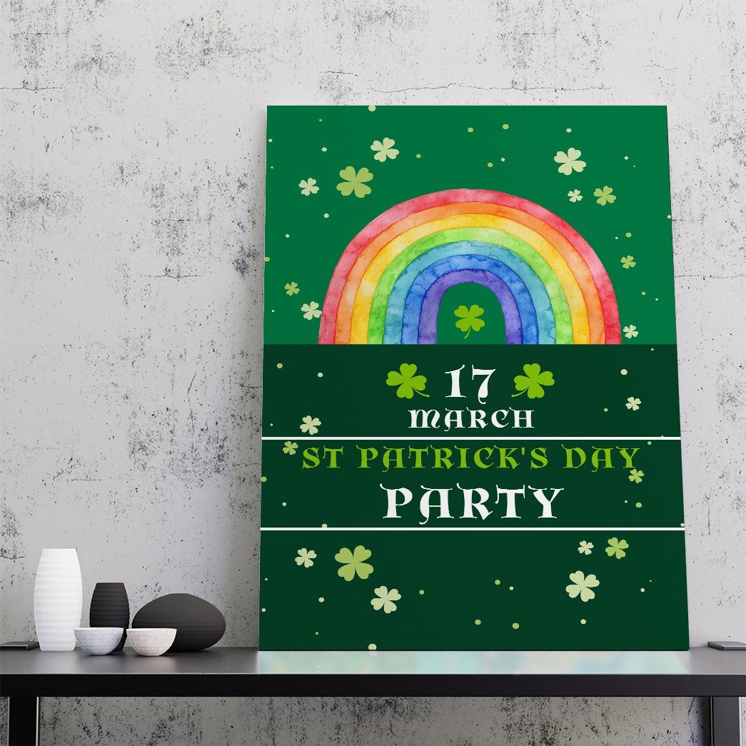 Gearhuman 3D St Patricks Day Party Custom Canvas GW03037 Canvas