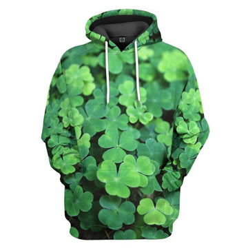 Gearhumans 3D St Patricks Day Shamrock Custom Tshirt Hoodie Apparel