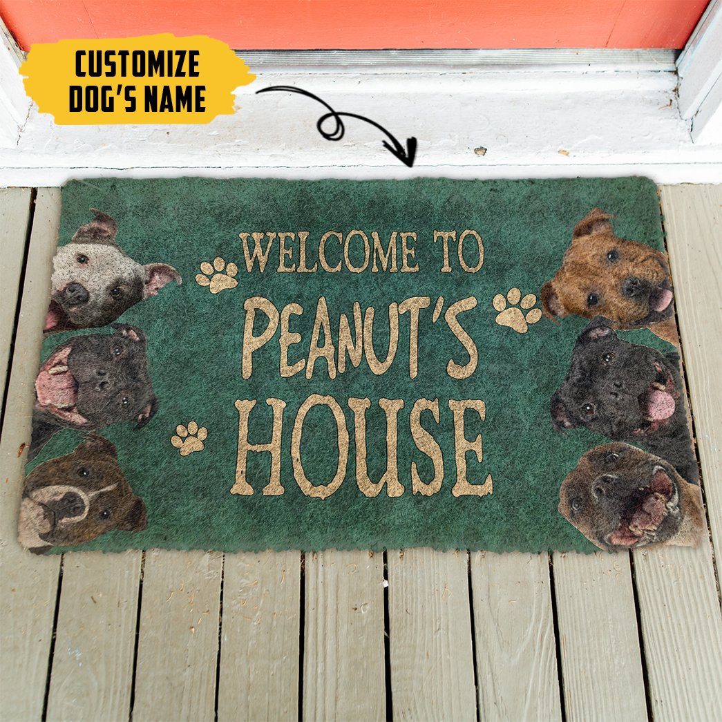 Gearhuman 3D Staffordshire Bull Terrier Welcome You Doormat GK290127 Doormat