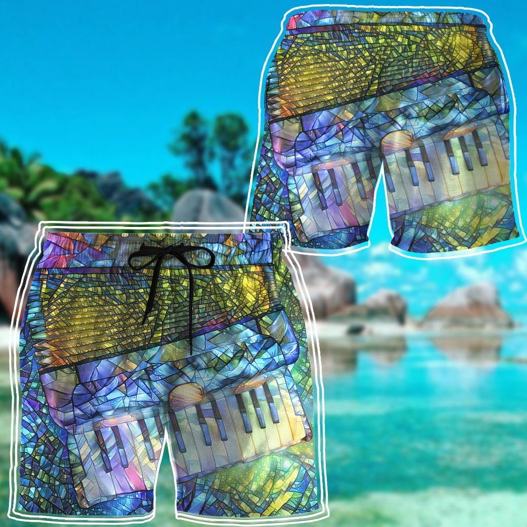 Gearhuman 3D Stained Glass Accordion Shorts ZK2306213 Men Shorts 