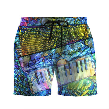 Gearhuman 3D Stained Glass Accordion Shorts