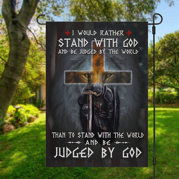 Gearhuman 3D Stand With God Judged By God Custom Flag