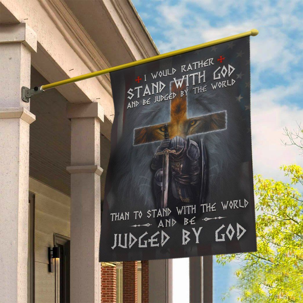 Gearhuman 3D Stand With God Judged By God Custom Flag GW2806215 House Flag 