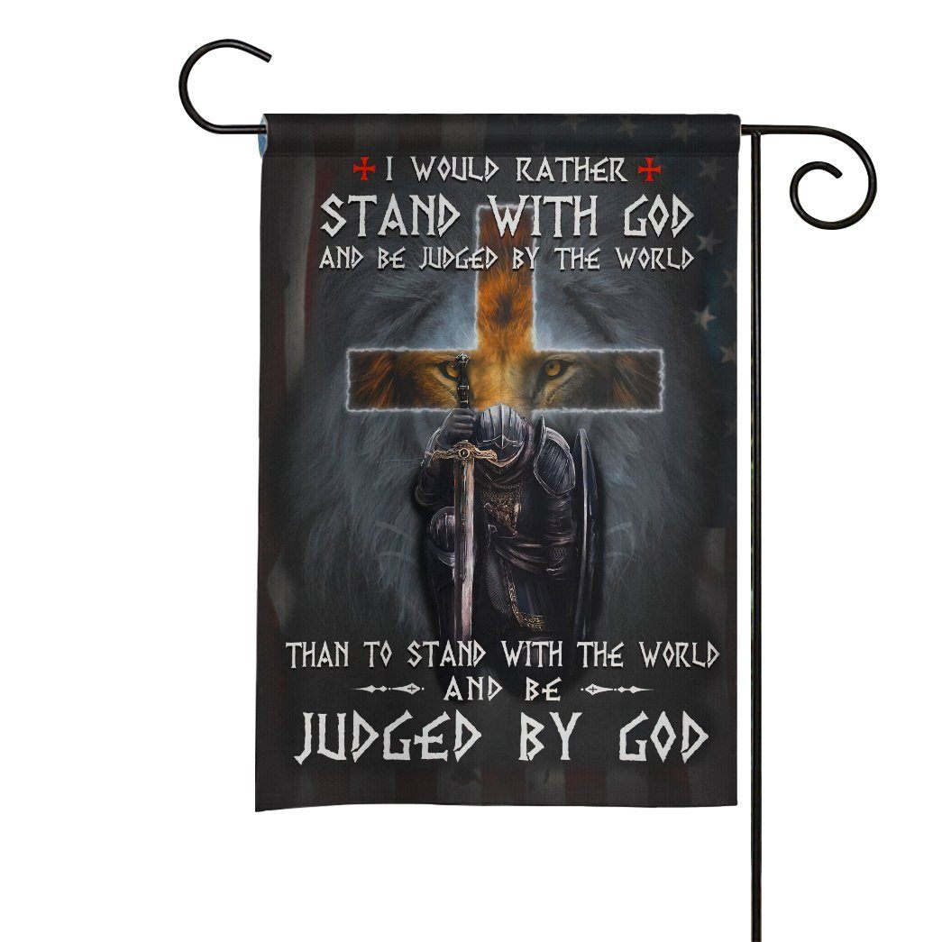 Gearhuman 3D Stand With God Judged By God Custom Flag GW2806215 House Flag House Flag S 