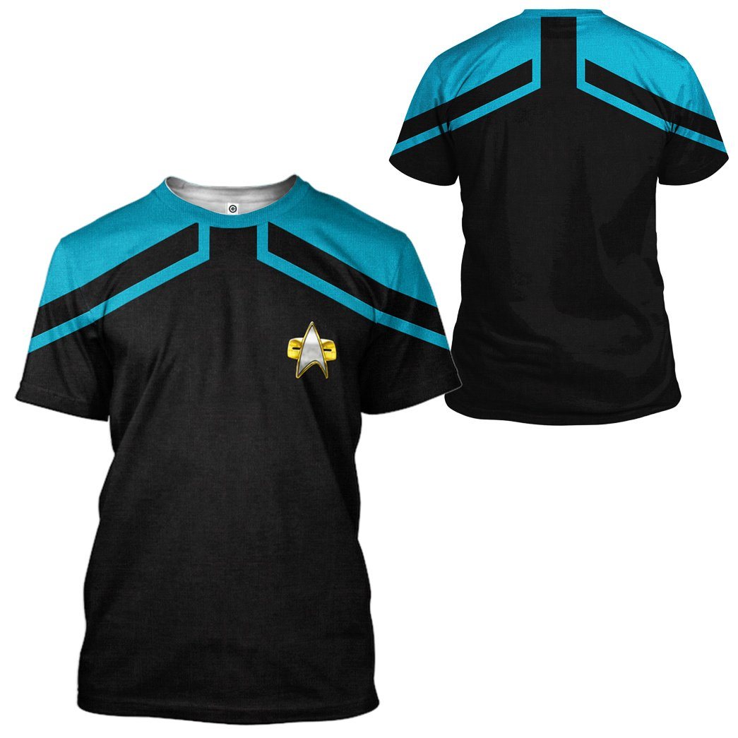 Gearhuman 3D Star Trek Picard 2020 Present Blue Tshirt Hoodie Apparel GV110125 3D Apparel 