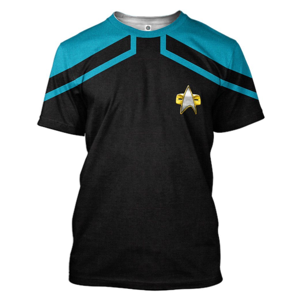 Gearhuman 3D Star Trek Picard 2020 Present Blue Tshirt Hoodie Apparel GV110125 3D Apparel T-Shirt S 