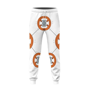 Gearhumans 3D Star Wars BB8 Cosplay Custom Sweatpants