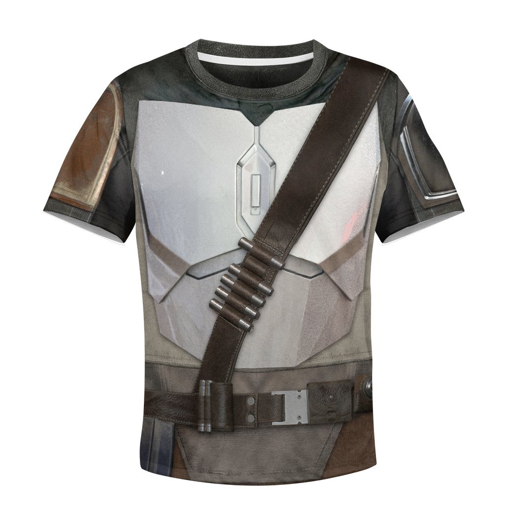 Gearhuman 3D Star Wars Beskar Tshirt Hoodie Apparel Kids GB110110 Kid 3D Apparel Kid T-Shirt XS 