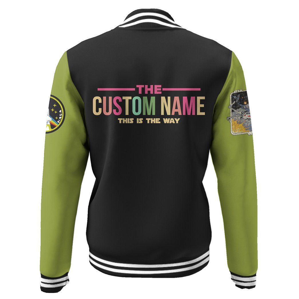 Gearhuman 3D Star Wars Boba Fett Custom Name Baseball Jacket GK210124 Baseball Jacket 