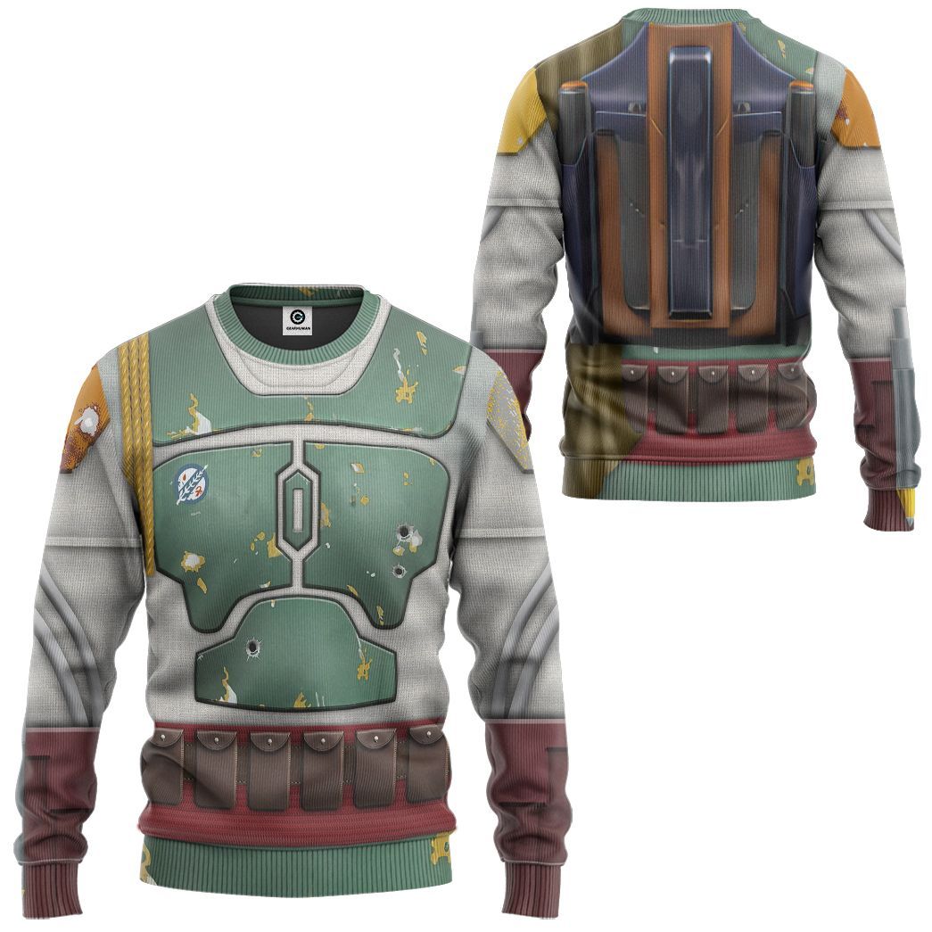 boba fett tactical gear Gearhumans 3D S.W Boba Fett Tshirt Hoodie Apparel