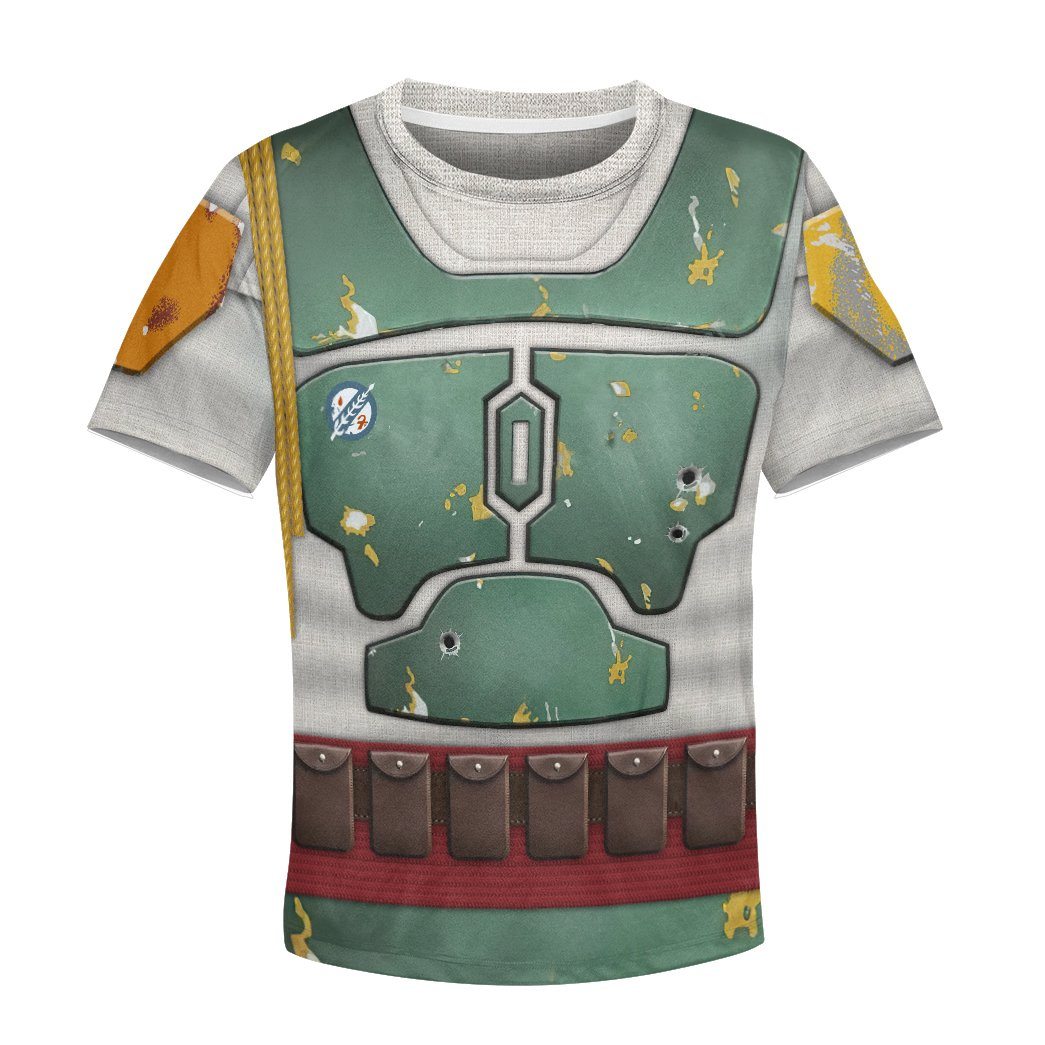 Gearhumans 3D Star Wars Boba Fett Tshirt Hoodie Apparel Kids