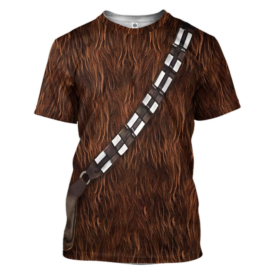 Gearhuman 3D Star Wars ChewBacca Set Custom Tshirt Hoodie Apparel CK26116 3D Apparel T-Shirt S 