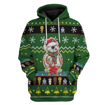 Gearhumans 3D S.W Christmas Custom Tshirt Fleece Hoodie Apparel