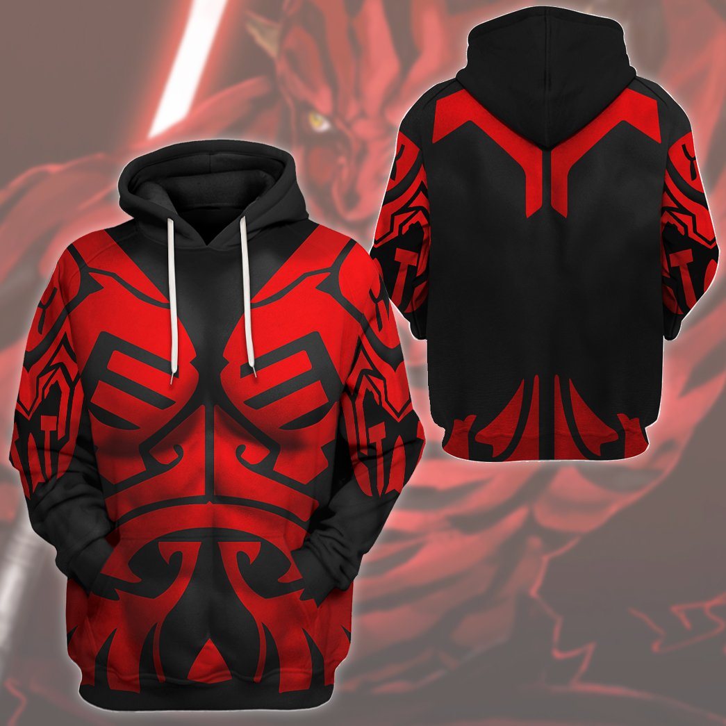 Gearhuman 3D Star Wars Darth Maul Cosplay Custom Tshirt Hoodie Apparel GK190119 3D Apparel 