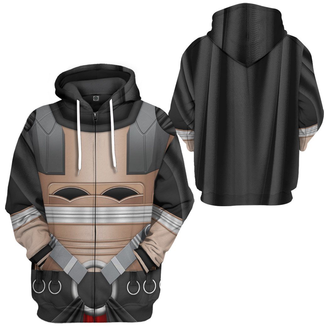 Gearhuman 3D Star Wars Darth Raven Cosplay Custom Tshirt Hoodie Apparel GK160117 3D Apparel Zip Hoodie S