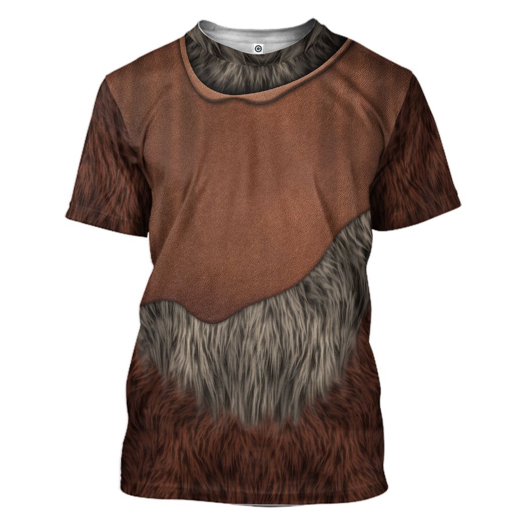 Gearhumans 3D Star Wars ChewBacca Set Custom Tshirt Hoodie Apparel