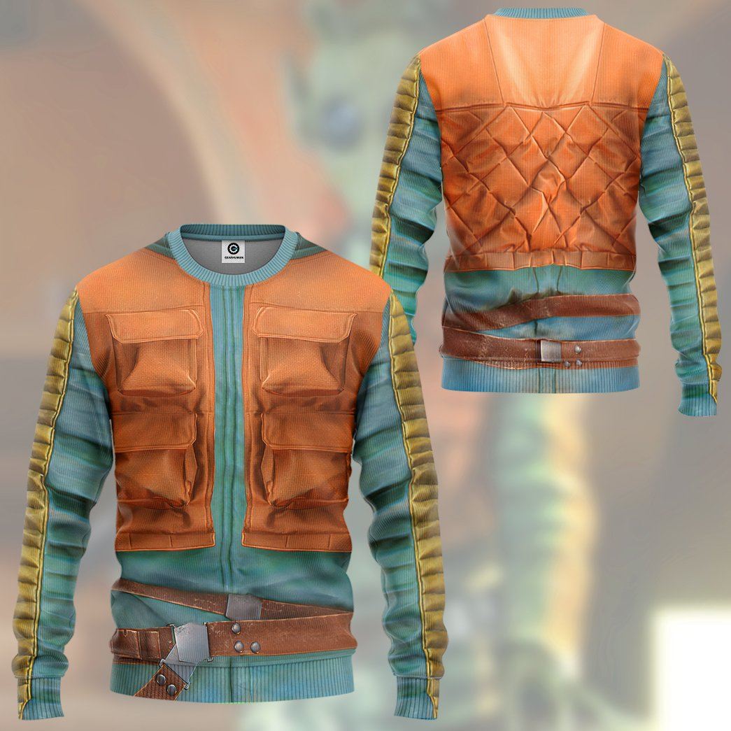 Gearhuman 3D Star Wars Greedo Cosplay Custom Tshirt Hoodie Apparel GK180131 3D Apparel