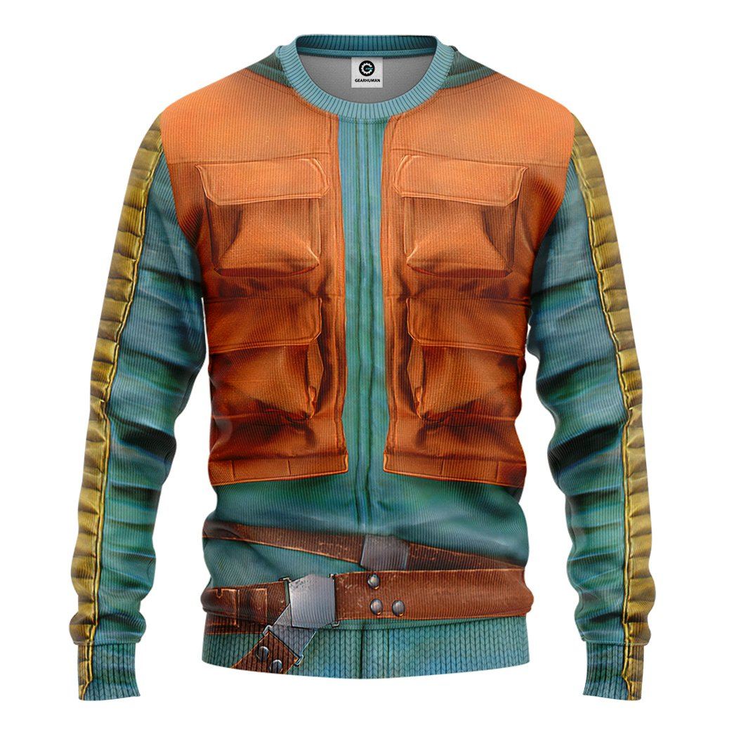 Gearhuman 3D Star Wars Greedo Cosplay Custom Tshirt Hoodie Apparel GK180131 3D Apparel Long Sleeve S