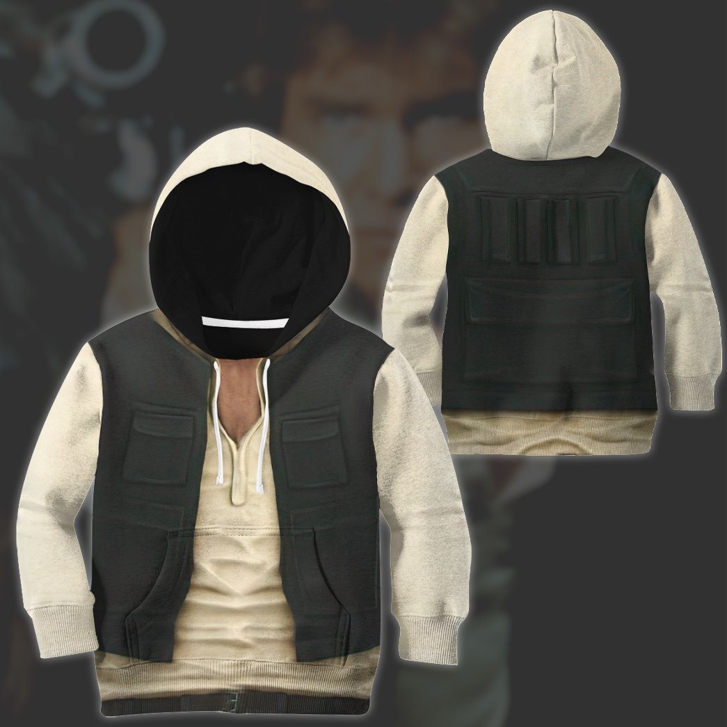 Gearhuman 3D Star Wars Han Solo Set Custom Kid Tshirt Hoodie Appreal GK110121 Kid 3D Apparel 