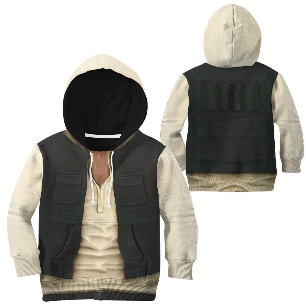 Gearhuman 3D Star Wars Han Solo Set Custom Kid Tshirt Hoodie Appreal GK110121 Kid 3D Apparel 