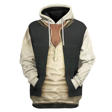 Gearhuman 3D Star Wars Han Solo Set Custom Tshirt Hoodie Appreal CK26112 3D Apparel Hoodie S 