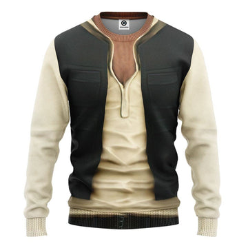 Gearhuman 3D Star Wars Han Solo Set Custom Tshirt Hoodie Appreal CK26112 3D Apparel Long Sleeve S 