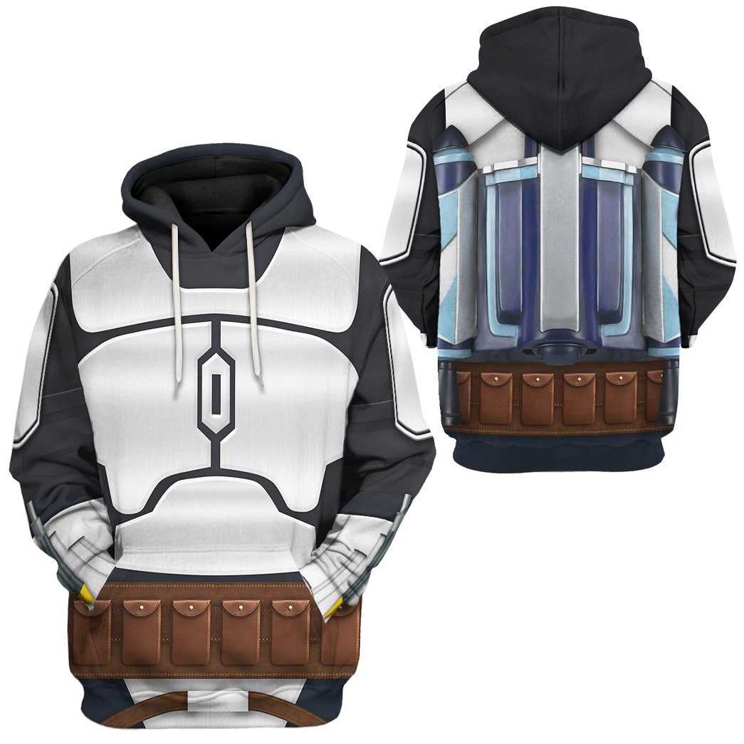 Gearhuman 3D Star Wars Jango Fett Costume Tshirt Hoodie Apparel GK20014 3D Apparel 