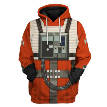 Gearhuman 3D Star Wars Rebel Pilot Tshirt Hoodie Apparel CB261113 3D Apparel Hoodie S 