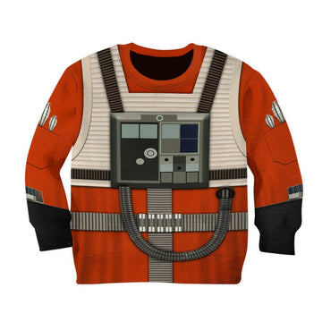 Gearhumans 3D Star Wars Rebel Pilot Tshirt Hoodie Apparel Kids