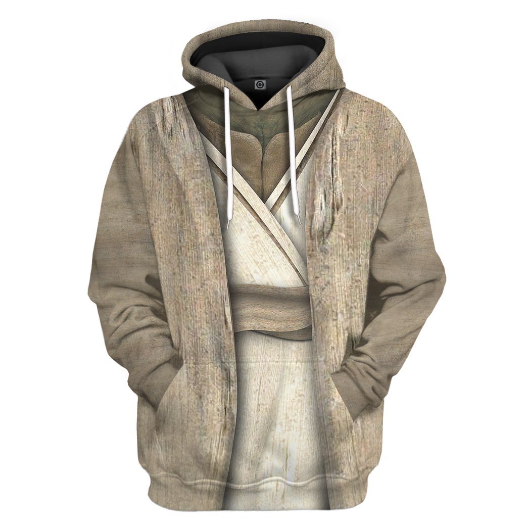 Gearhuman 3D Star Wars Yoda Cosplay Custom Tshirt Hoodie Apparel GK110131 3D Apparel Hoodie S 