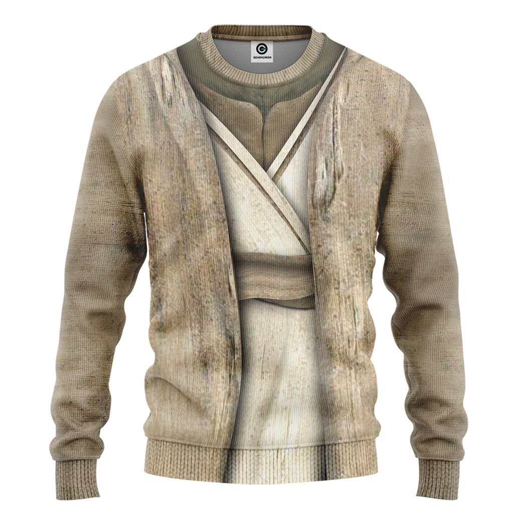 Gearhuman 3D Star Wars Yoda Cosplay Custom Tshirt Hoodie Apparel GK110131 3D Apparel Long Sleeve S 