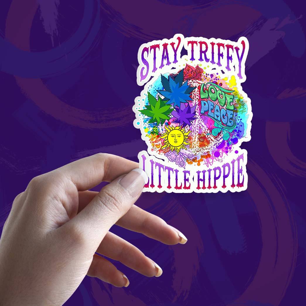 Gearhuman 3D Stay Strippy Little Hippie Sticker GV190210 Sticker