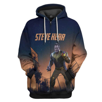 Gearhumans 3D Steve Ker Custom Hoodie Apparel