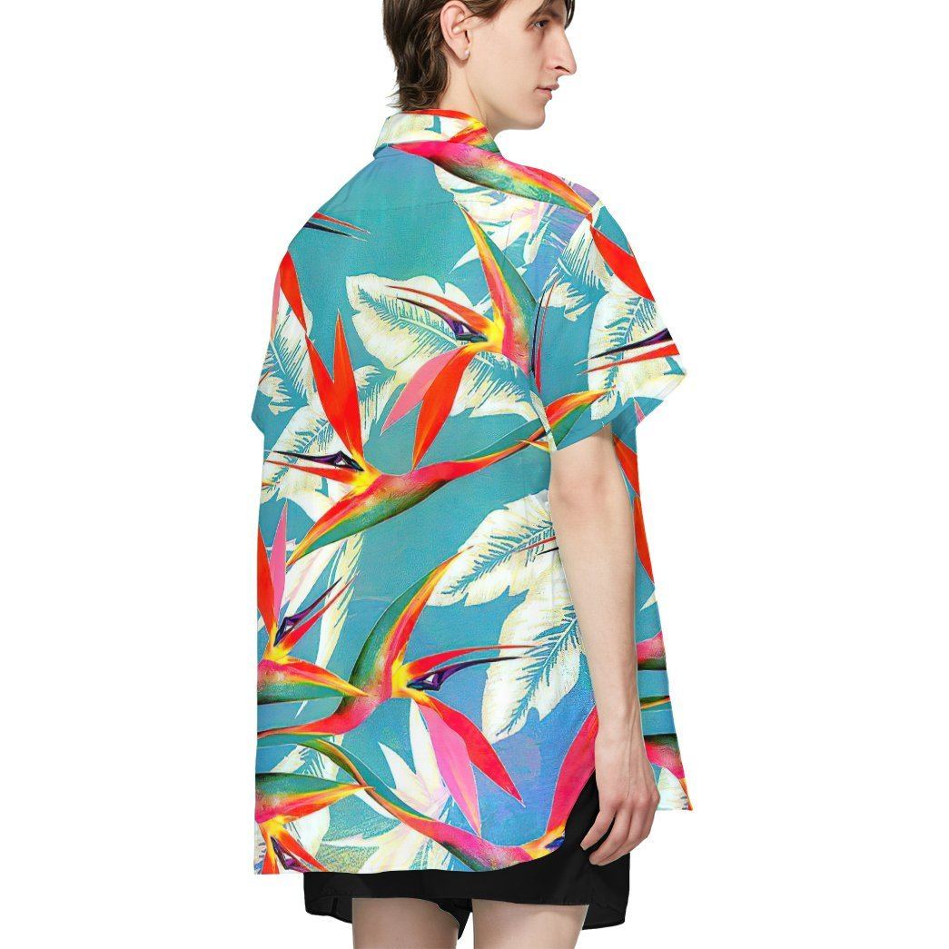 Gearhuman 3D Strelitzia Flower Hawaii Shirt ZC0306212 Hawai Shirt 