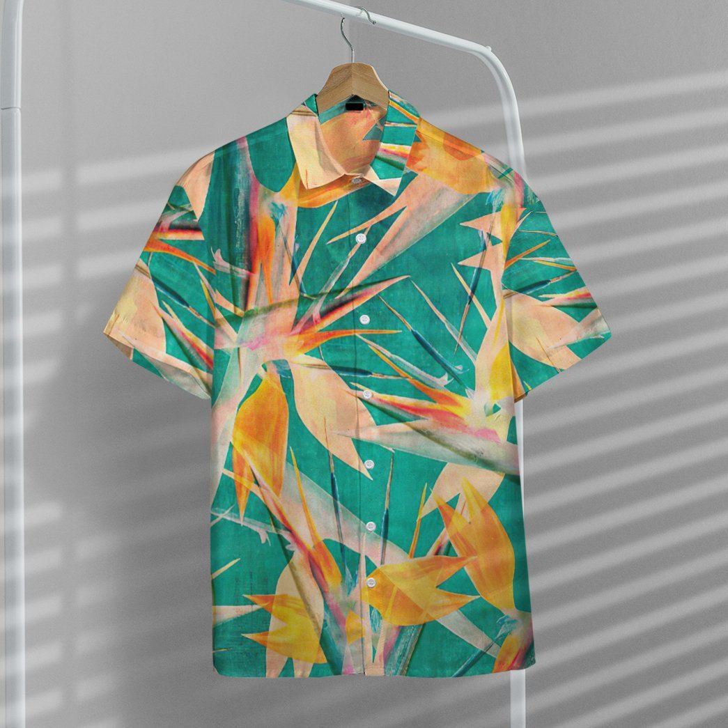 Gearhuman 3D Strelitzia Flower Hawaii Shirt ZC0306213 Hawai Shirt 