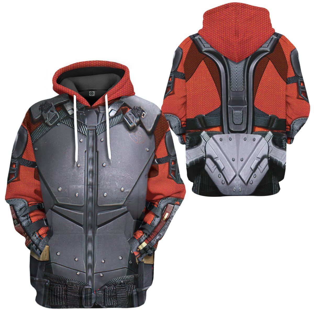 custom dead space motorcycle helmet Gearhumans 3D Suicide Squad Deadshot Custom Hoodie Apparel