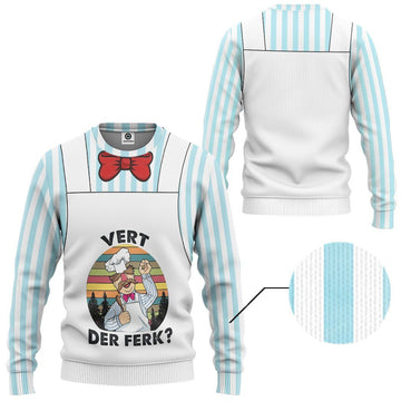 Gearhumans 3D Swedish Chef Custom Tshirt Hoodie Apparel