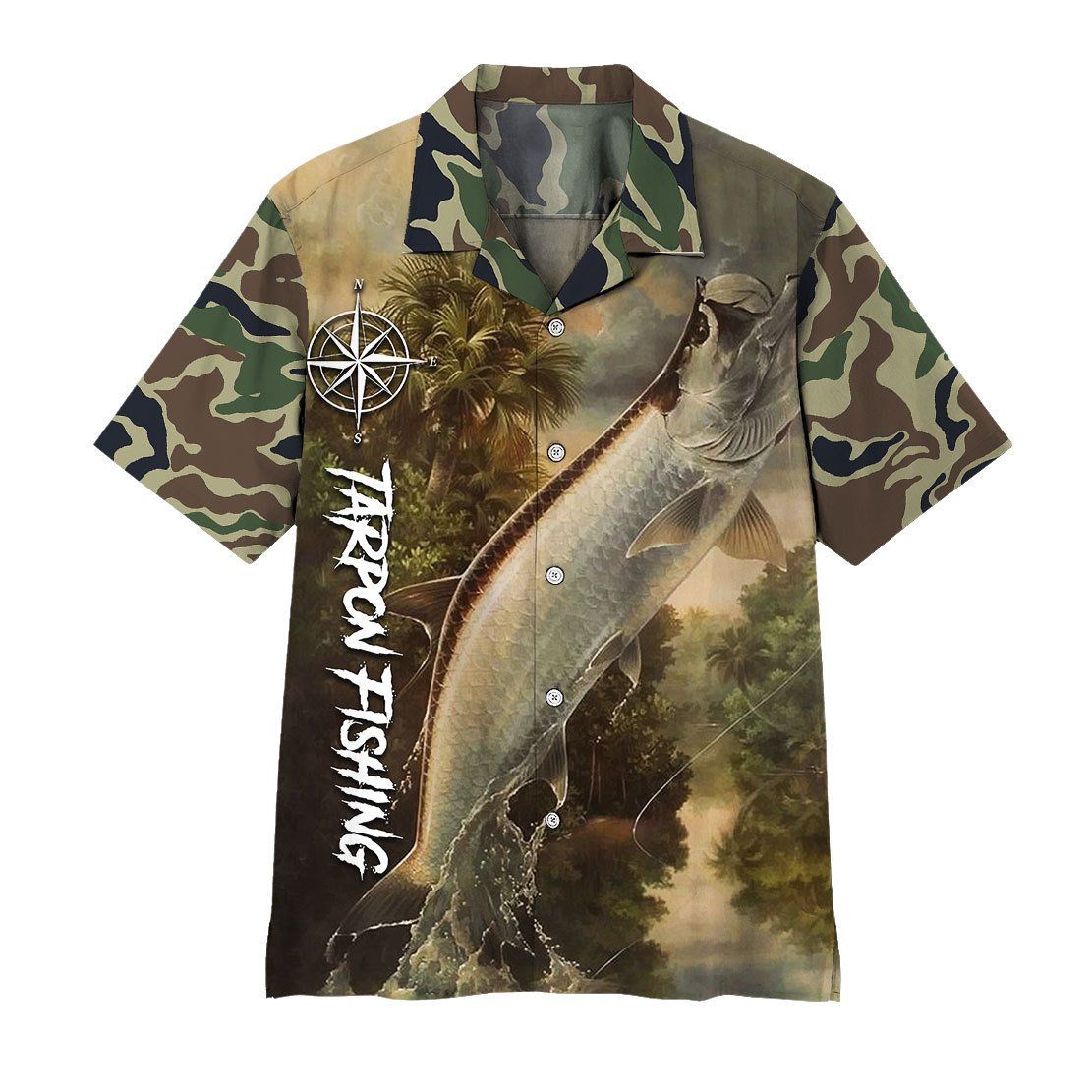 Gearhuman 3D Tarpon Fishing Hawaii Shirt ZK2604213 Hawai Shirt Short Sleeve Shirt S 
