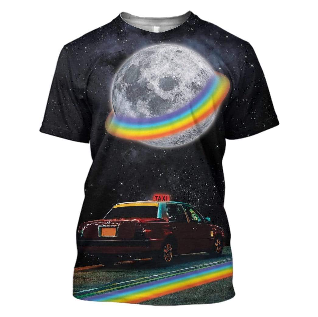 Gearhuman 3D Taxi To The Moon Custom T-Shirts Hoodies Apparel GA18026 3D Custom Fleece Hoodies T-Shirt S 