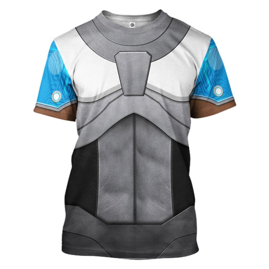 Gearhuman 3D Teen Titan Cyborg Cosplay Custom Tshirt Hoodie Apparel GK05015 3D Apparel T-Shirt S 