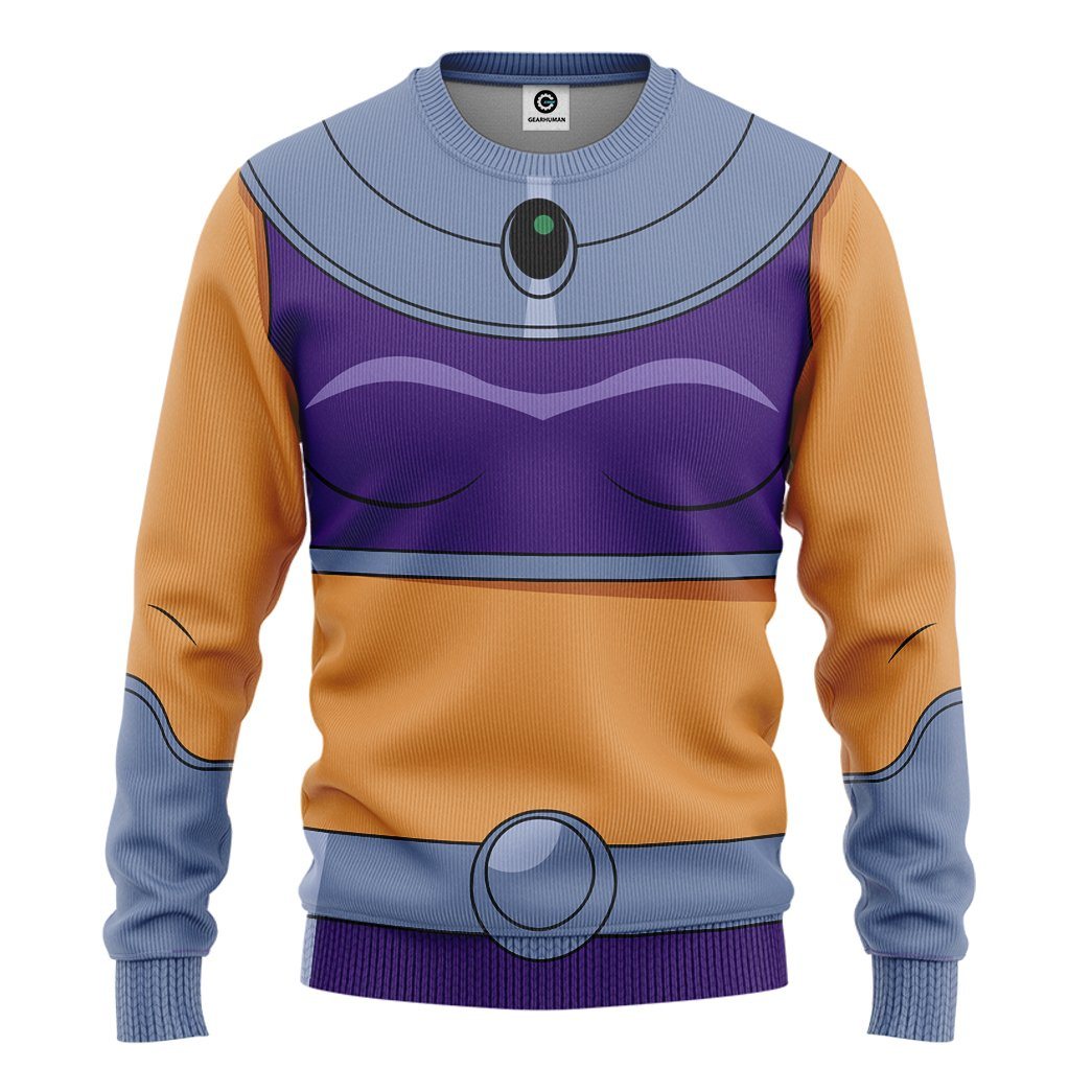 Gearhuman 3D Teen Titan Starfire Cosplay Custom Tshirt Hoodie Apparel GK05013 3D Apparel Long Sleeve S 