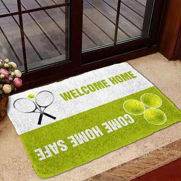 Gearhumans 3D Tennis Welcome Home Custom Doormat