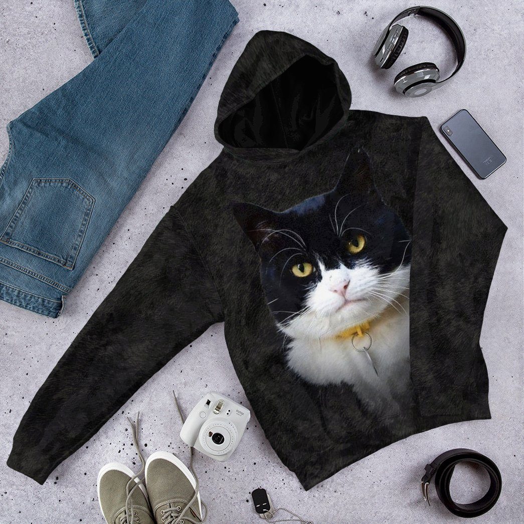 Gearhuman 3D Texudo Cat Tshirt Hoodie Apparel GV08031 3D Apparel