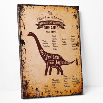 Gearhumans 3D The Butcher Selection Brachiosaurus Cuts Custom Canvas