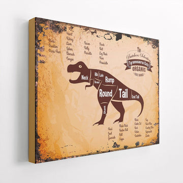 Gearhumans 3D The Butcher Selection Tyrannosaurus Cuts Custom Canvas