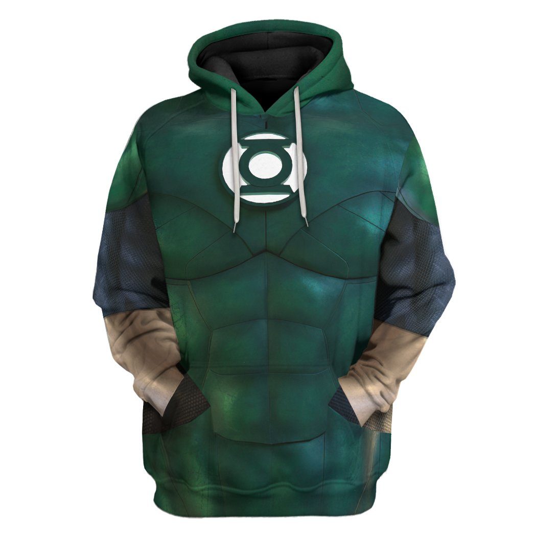 Gearhuman 3D The Green Lantern Custom Hoodie Apparel GW24097 3D Apparel Hoodie S 